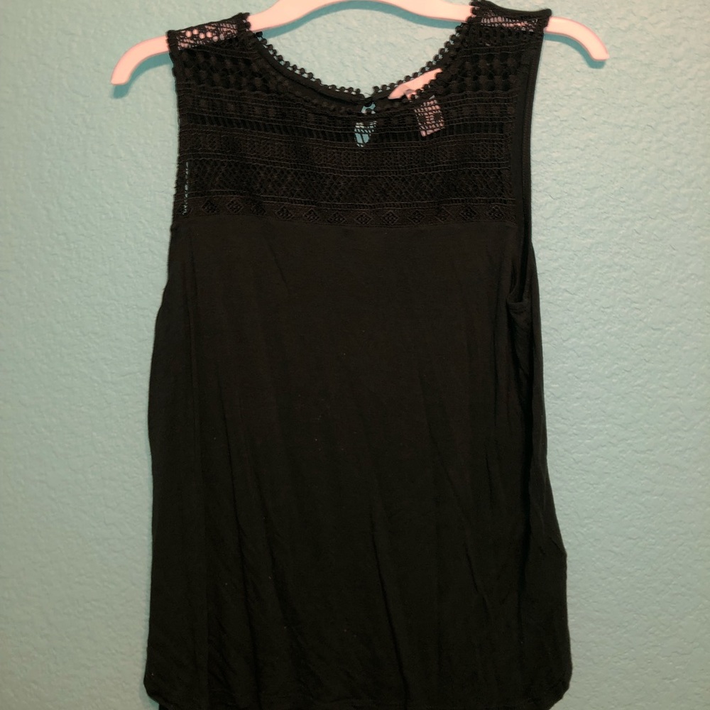 Forest Green Detailed Tank Top